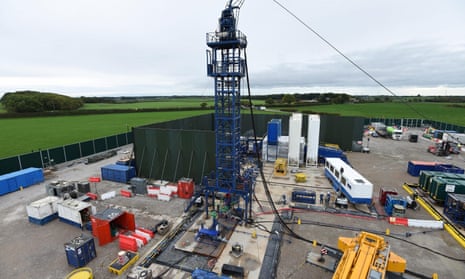 The Cuadrilla site near Blackpool in Lancashire, where hydraulic fracturing operations have been suspended.