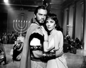 Yul Brynner and Gina Lollobrigida in Solomon and Sheba, 1959