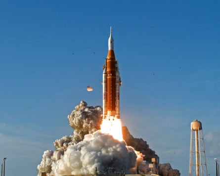 Artemis II launches from Kennedy Space Center in Cape Canaveral, Florida on Wednesday.