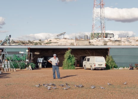 Bert Gale, 81, stands in front of his dugout on Turley’s Hill