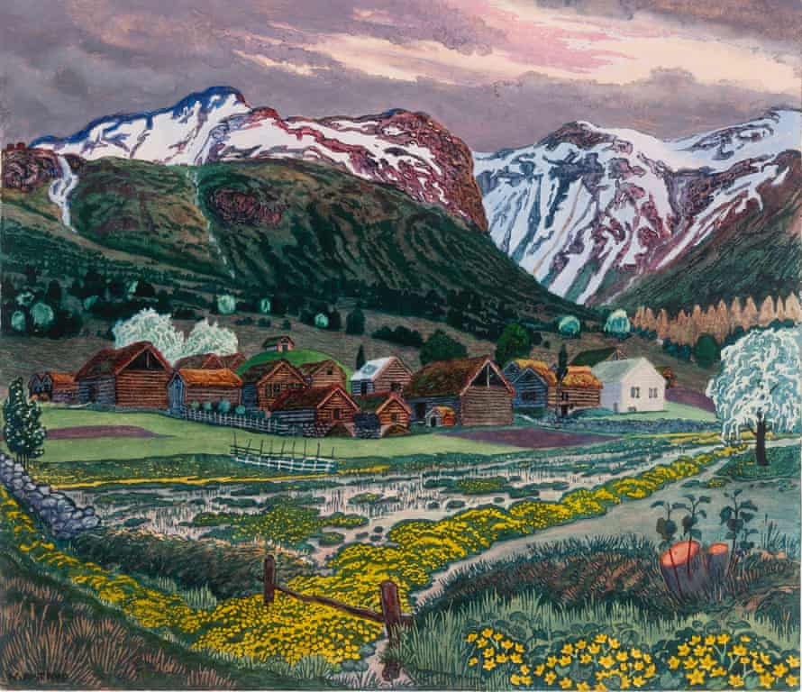 Nikolai Astrup, Marsh Marigold Night, c.1915