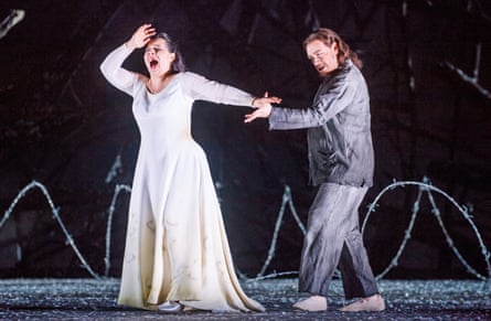 Lianna Haroutounian (Leonora) and Francesco Meli (Manrico) in Royal Opera’s Il trovatore.