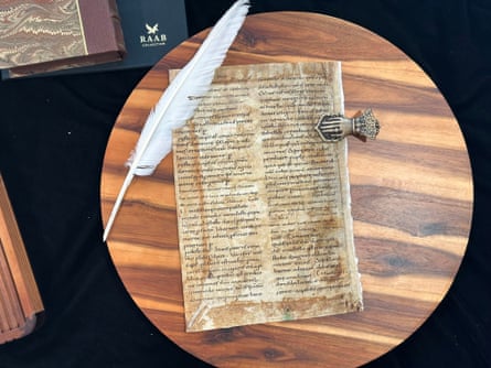 The ninth-century Latin manuscript.