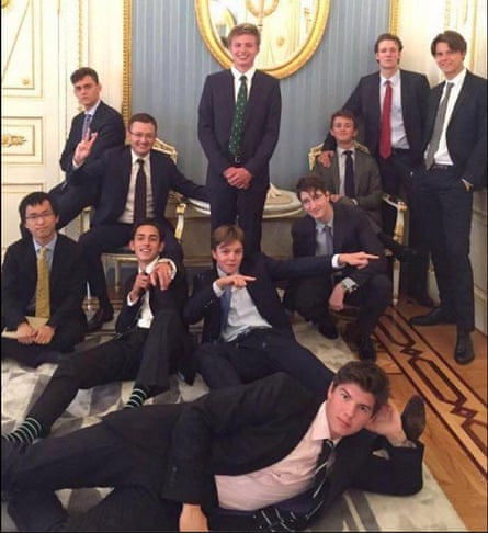 Eton schoolboys at the Kremlin