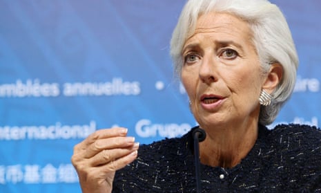 IMF chief Christine Lagarde at the 2015 IMF and World Bank annual meetings in Lima on Friday.