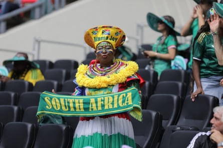 A South Africa fan