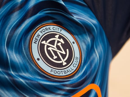 A view of the NYCFC Jersey on display at the NYCFC pop-up experience store VIP launch party on August 30, 2017 in New York City.