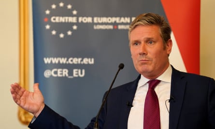 Keir Starmer at the Centre for European Reform in London, 2022.