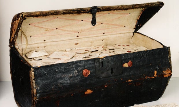 The trunk in which the letters were kept