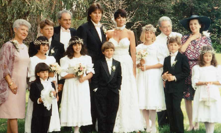 Bruce Jenner and Kris Kardashian's wedding day in 1991.