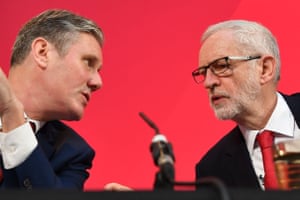 Keir Starmer and Jeremy Corbyn