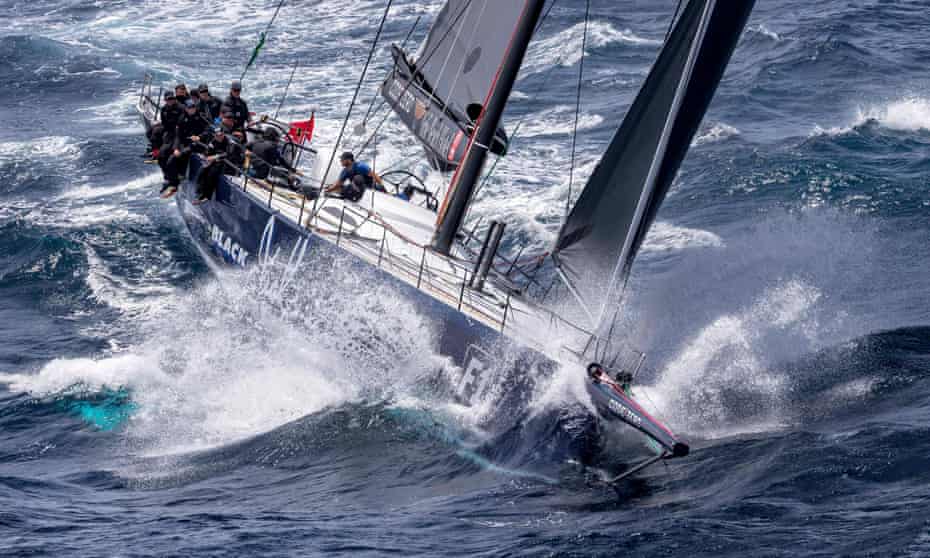 Black Jack at the start of the Sydney to Hobart yacht race