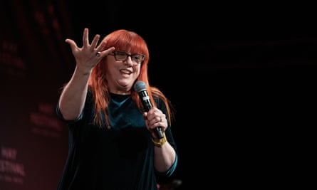 Barnes on stage at the Hay Festival last year.