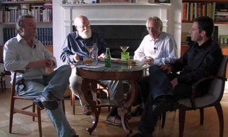 Dangerous truths … From left: Christopher Hitchens, Daniel Dennett, Richard Dawkins and Sam Harris. 