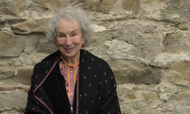 Margaret Atwood was also pictured at a protest in Toronto, Canada.