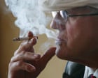 ‘He outlived four of his doctors’: what was behind David Hockney’s lifelong love of smoking?