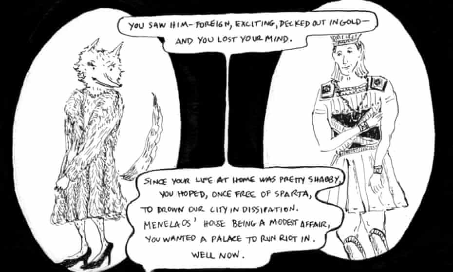 Detail from The Trojan Women: A Comic, by Rosanna Bruno and Anne Carson.