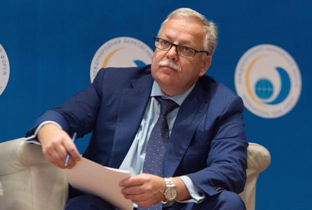 Vladimir Senin at a banking forum in Sochi in 2017