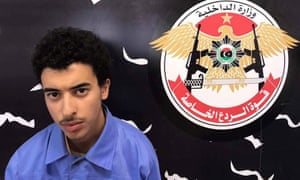 Hashem Abedi, brother of the Manchester Arena bomber, inside the Tripoli-based Special Deterrent anti-terrorism force unit.
