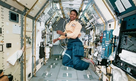 Dr Mae Jemison in Spacelab.