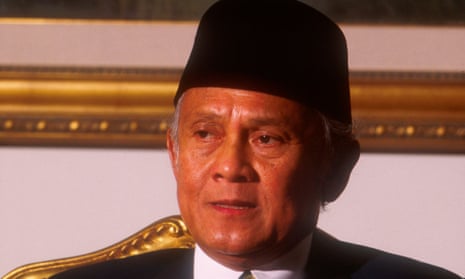 BJ Habibie in his office in Jakarta, Indonesia, in 1999.