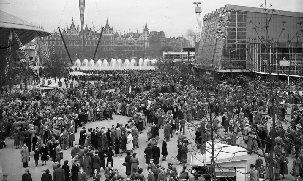 A queue for the Dome Of Discovery on London’s south bank during the 1951 Festival of Britain.