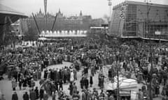 The Festival of Britain in 1951 on the South Bank in London