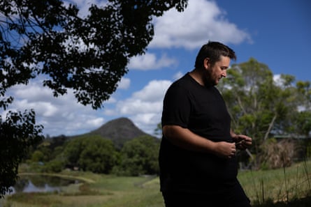 Jake Harvey against the backdrop of a lake