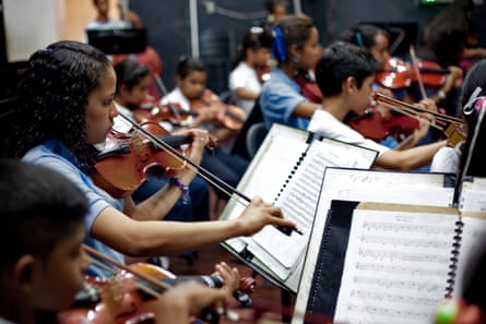 El Sistema students of the José Martí School in Caracas, Venezuela, in 2009.