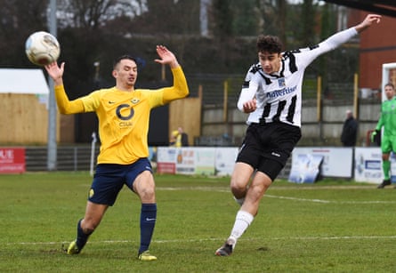 Max Kilman in action for Maidenhead United against Torquay United earlier this year.