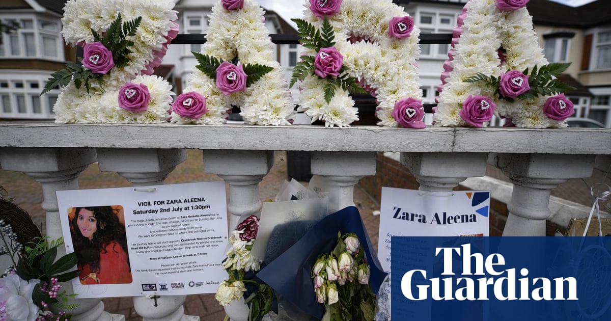 Probation service and ministers have ‘blood on hands’, say Zara Aleena’s family