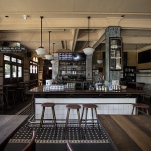 A general view of inside the Four in Hand Hotel in Paddington.