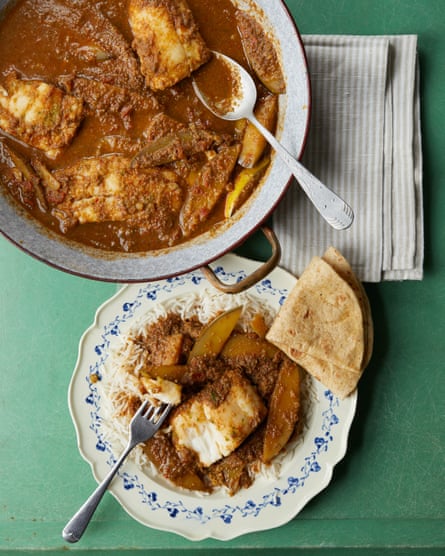 Keshia Sakarah’s fish curry with green mango.