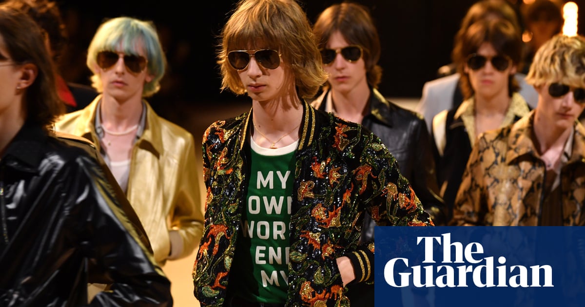 Hedi Slimane wows Paris fashion week with 70s-inspired collection