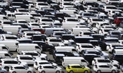 imported vehicles sitting on docks at the Port of Brisbane