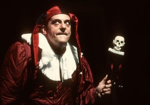 David Troughton in the role at the Royal Shakespeare theatre in Stratford-upon-Avon, directed by Steven Pimlott, in 1995. Troughton dressed as a jester for the play’s famous opening speech, which begins ‘Now is the winter of our discontent / Made glorious summer by this sun of York.’