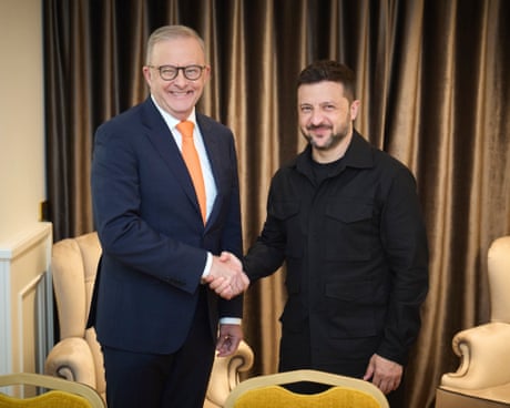 Australia news live: Albanese meets Zelenskyy and pope in Rome; eight rescued from NSW floods