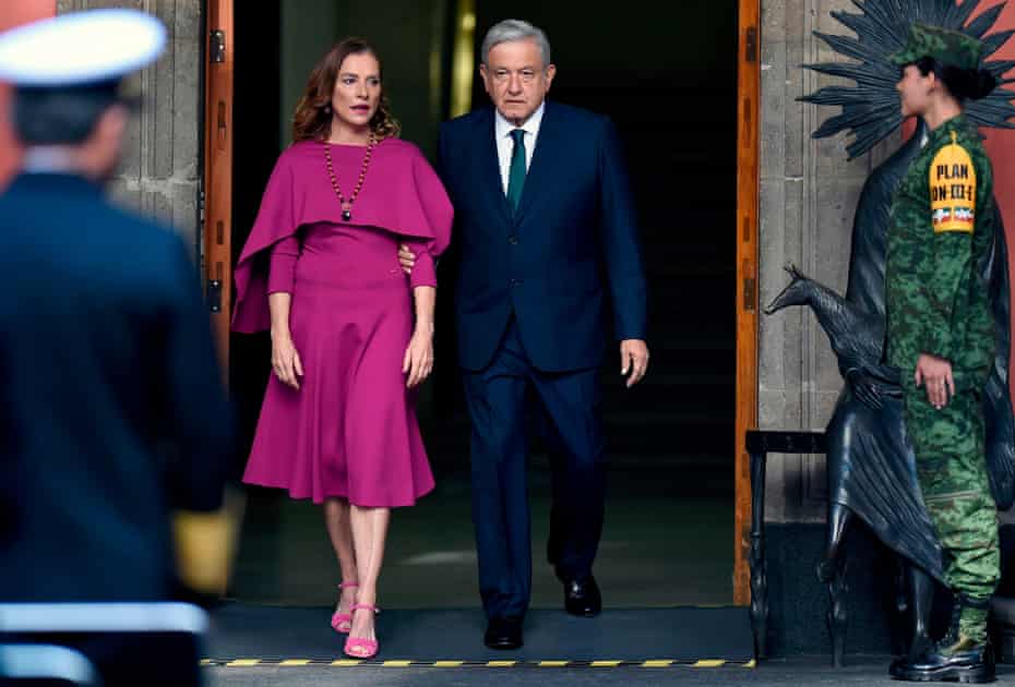 Andrés Manuel López Obrador, pictured with his wife, Beatriz Gutiérrez Müller