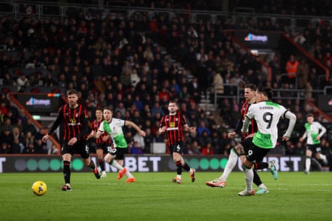 Darwin Nunez scores for Liverpool