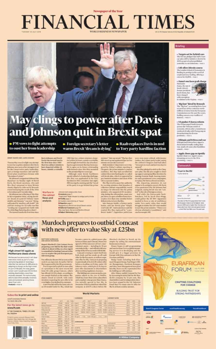Financial Times 10 July 2018