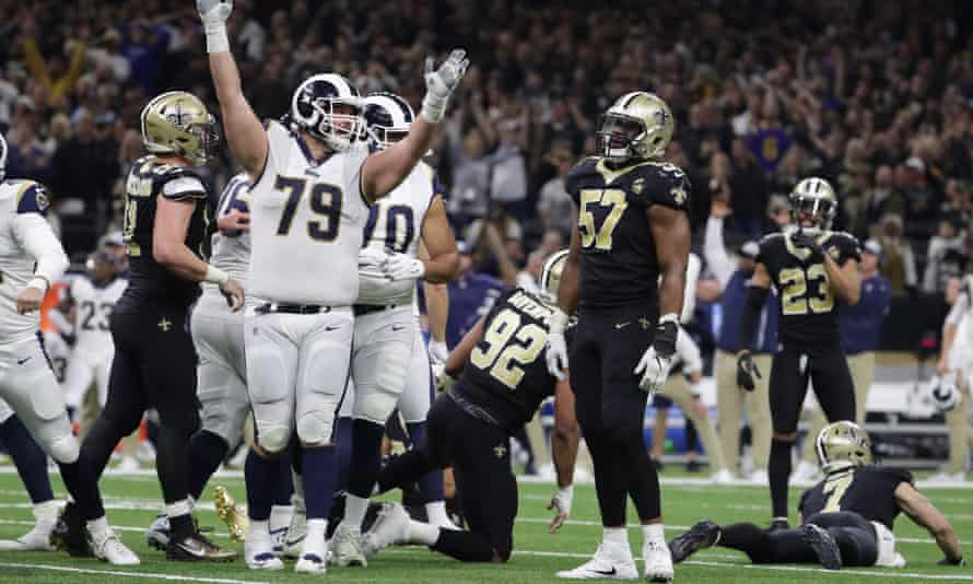 Rams Beat Saints In Overtime To Make Super Bowl After Missed Call Nfl The Guardian Rams Beat Saints In Overtime To Make Super Bowl After Missed Call Nfl The Guardian