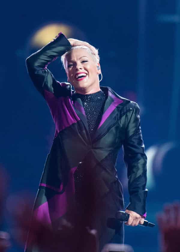 Pink Review Gymnastic Spectacular From Pop S Great Noncomformist Pink The Guardian Pink Tour 2022 Review