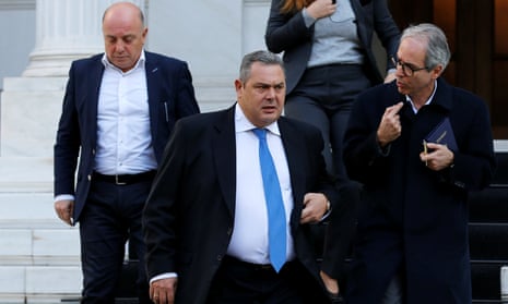 Panos Kammenos opposed deal to rename Greece’s Balkan neighbour Republic of North Macedonia.