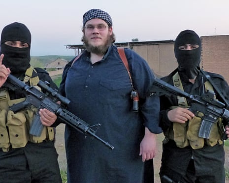 My Journey Into the Heart of Terror: Ten Days in the Islamic State by Jürgen Todenhöfer, published in English by Greystone on 21 April at £17.99
Abu Qatadah, AKA Christian E., in Mosul. After this photograph, I was allowed to interview the bearded German on camera.