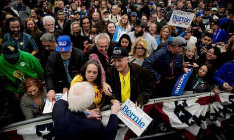 Democratic frontrunner Bernie Sanders meets supporters in Carson City, Nevada