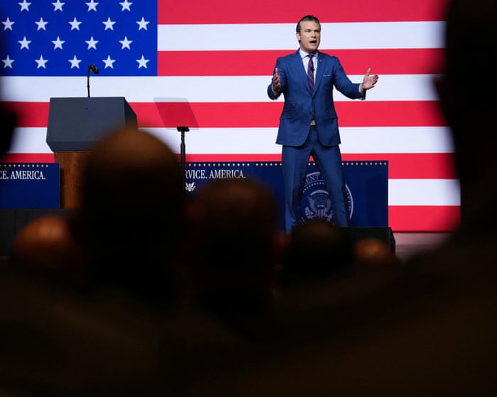 What do Trump and Hegseth’s inflammatory speeches to military generals signal? | Moira Donegan