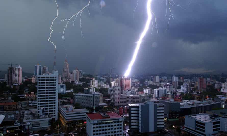 Lightning in Panama City. The Panama Papers leak has rocked the world of offshore secrecy.