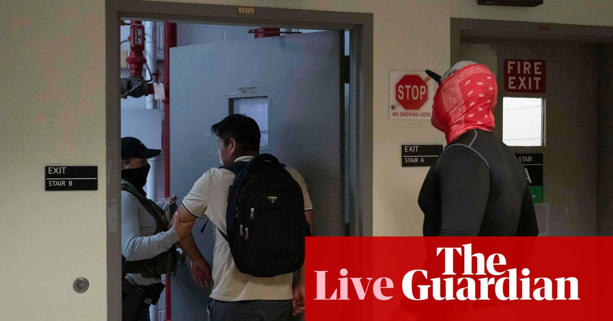 Lawmakers call for release if Afghan man seized by Ice at green card appointment - US politics live