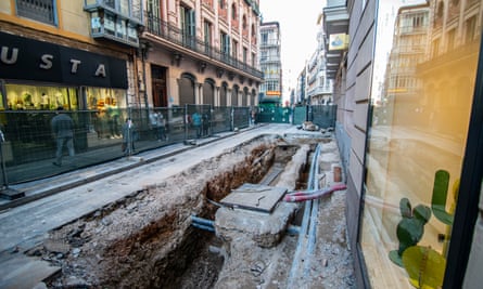 The dig in the centre of Valladolid, Spain
