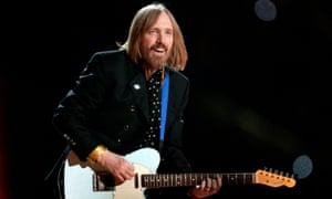 Tom Petty performing at the 2008 Super Bowl